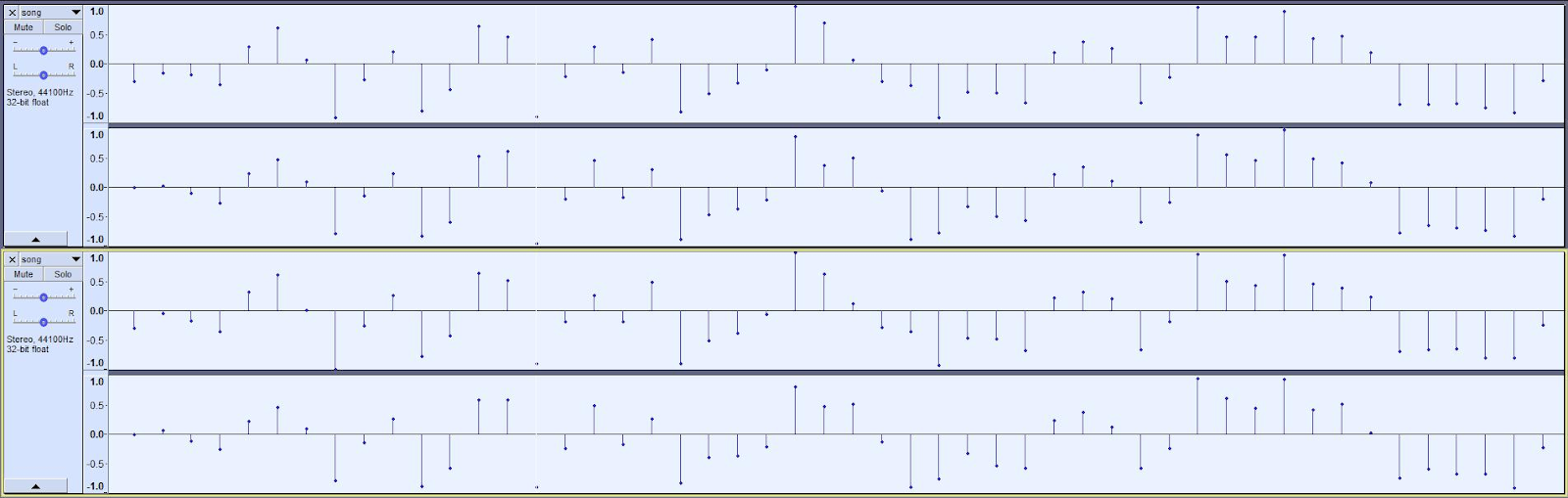 Vergrößerte Synchronisation